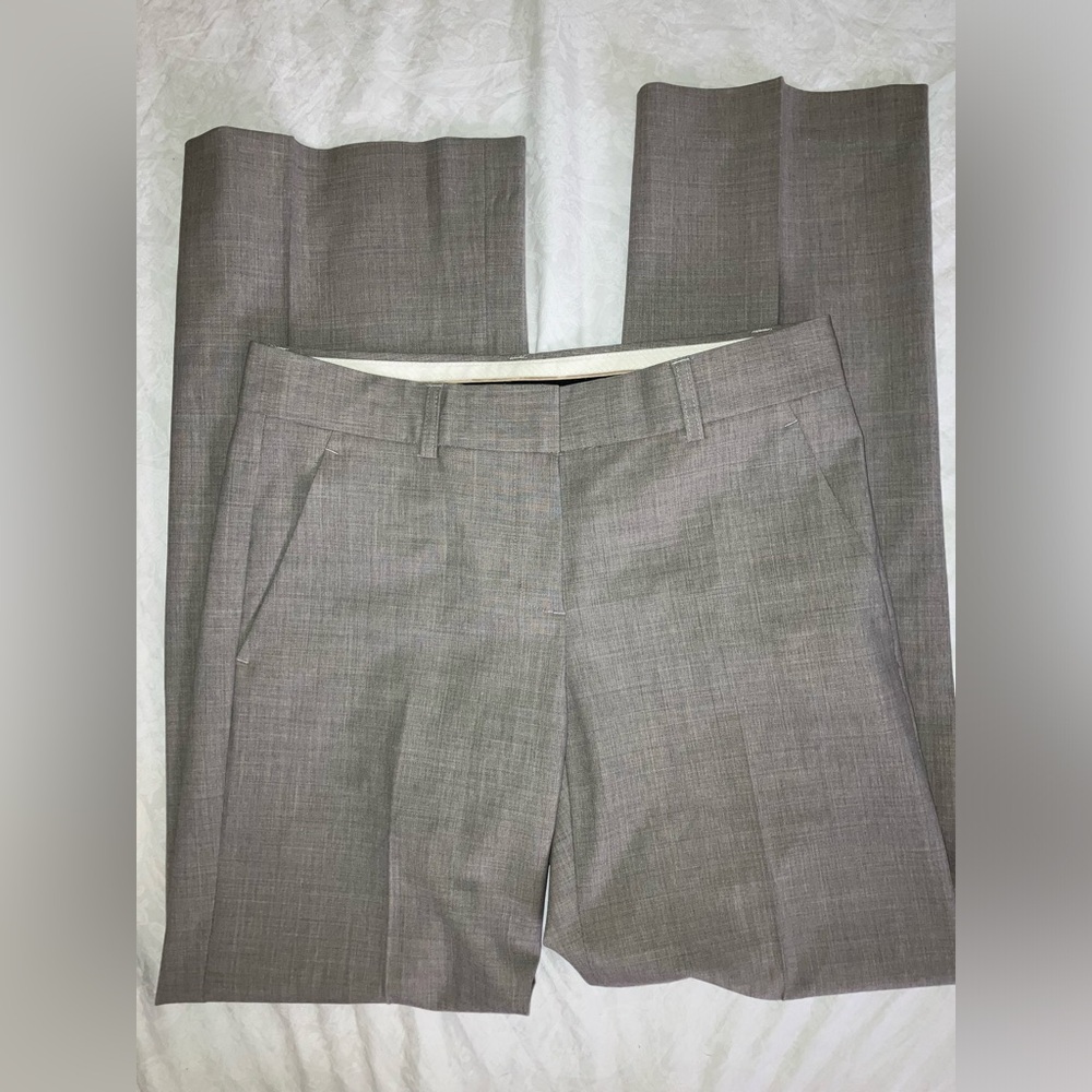 Theory Emery Tailor wool Lycra pants slacks trousers sz 2 professional career - Picture 7 of 9